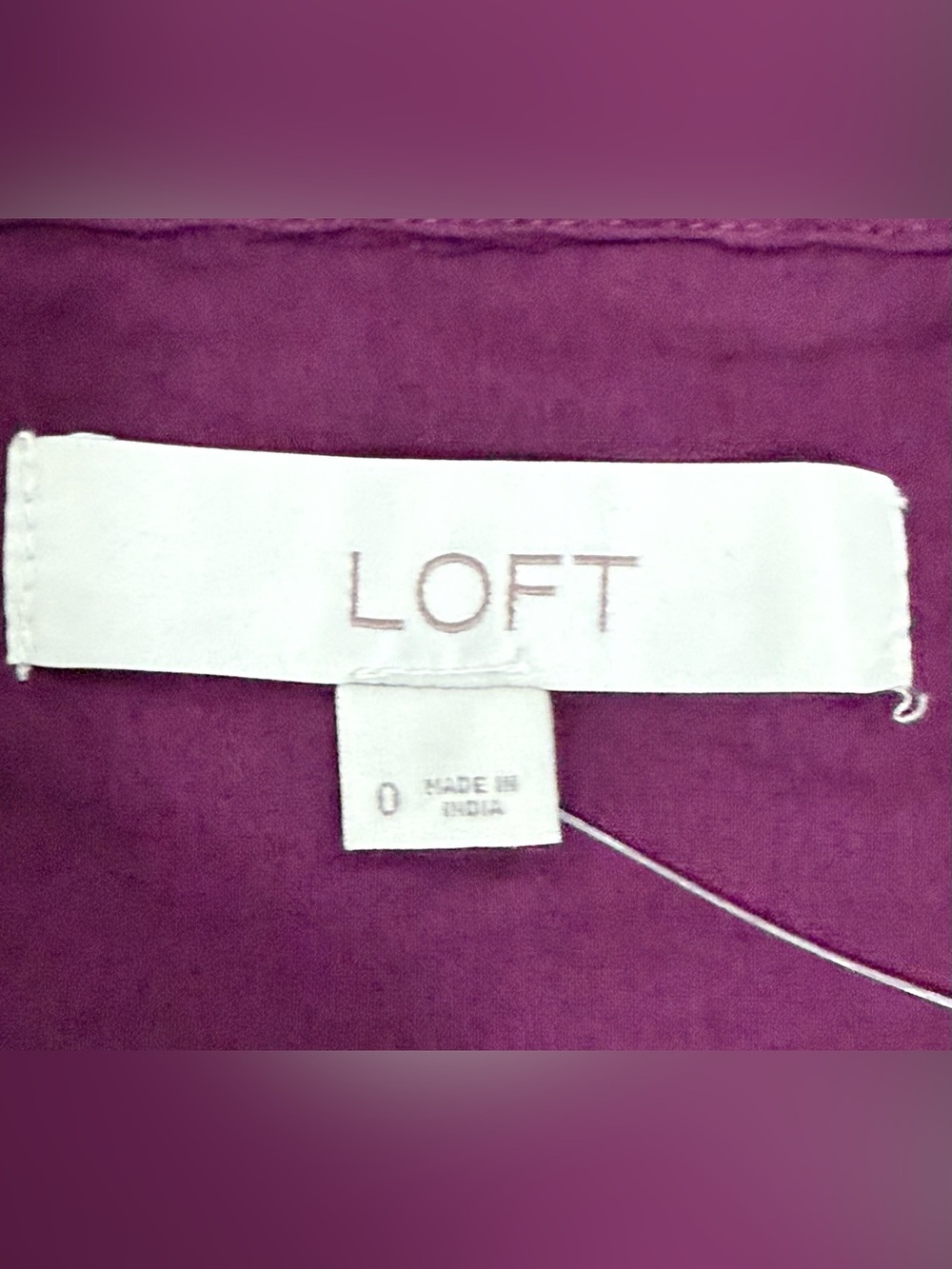 Loft Crinkle Flounce Puff Sleeve Wrap Dress in Sweet Beet NWOT - Picture 4 of 5